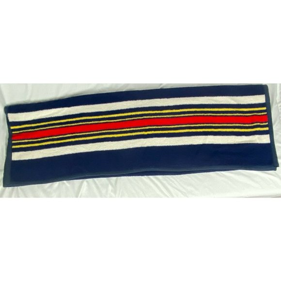 Vintage Blue Yellow Red White Throw Blanket  59x75 Acrylic Blend Revert of Spain - Picture 2 of 5